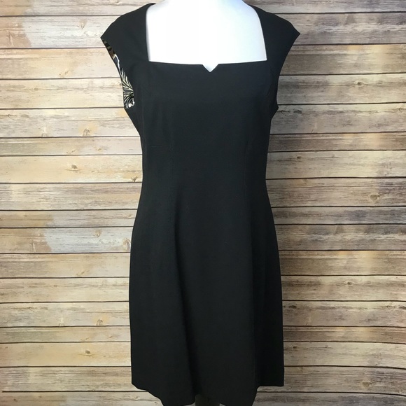 Boston Proper Dresses & Skirts - Boston Proper Black Animal Print Lined Dress